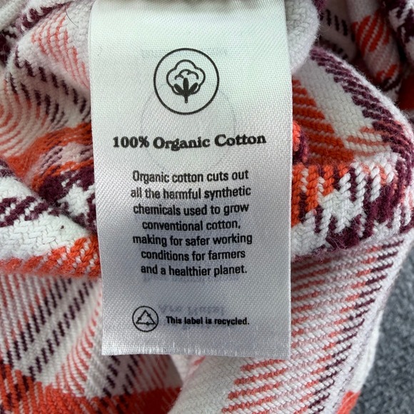 Outerknown Blanket Shirt Womens XL/XXL Plaid Flannel Warm Organic Cotton *STAINS - Picture 3 of 16